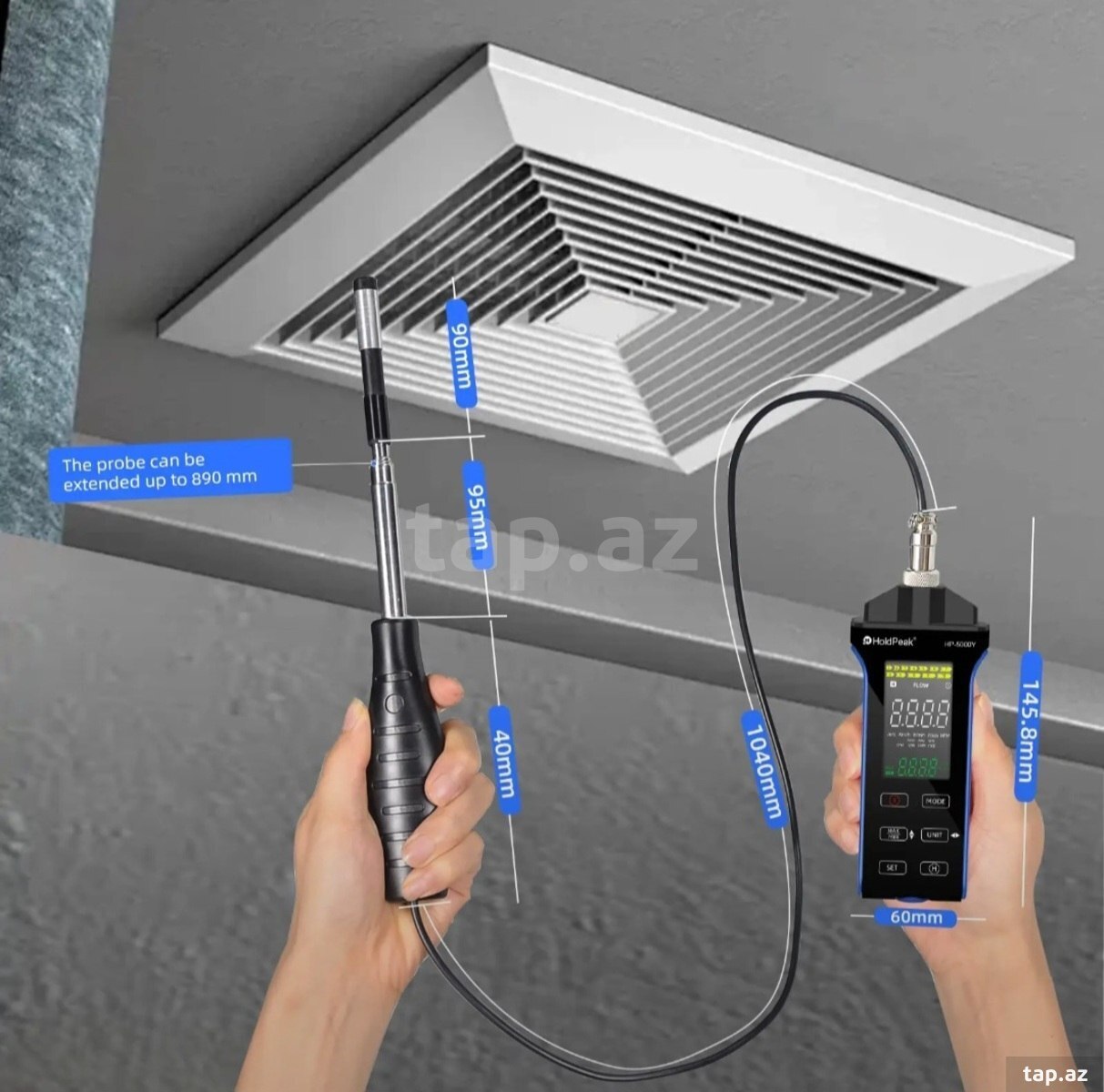Anemometr HoldPeak HP-5000Y (5)