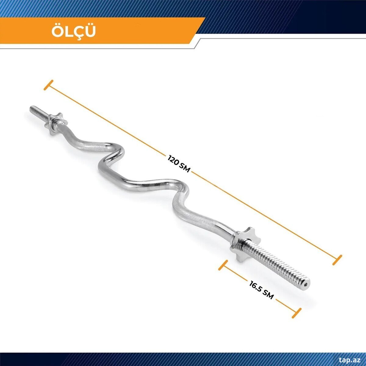 Curl barbell bar f30-ştanq əyri qrifi (3)
