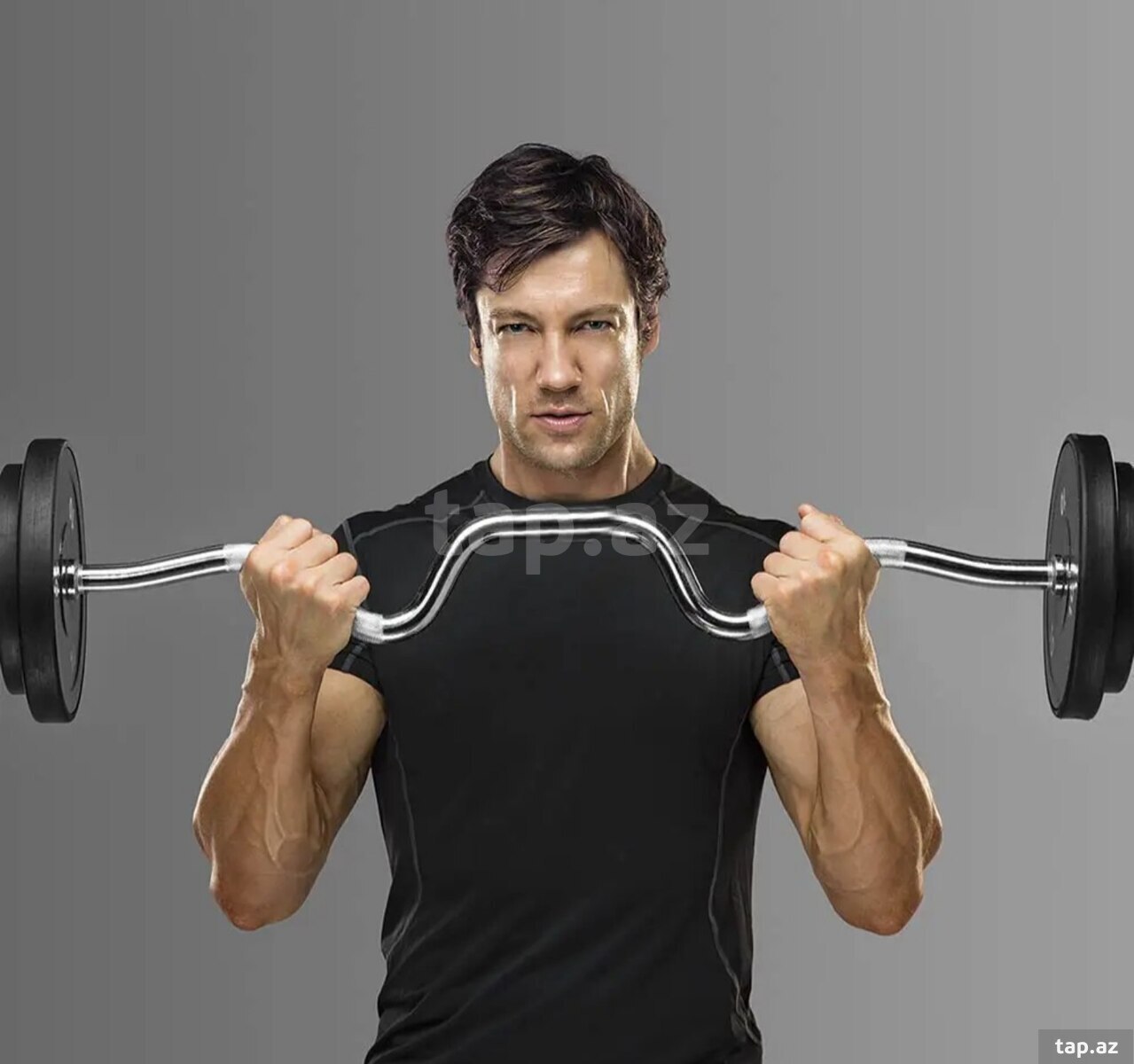 Curl barbell bar f30-ştanq əyri qrifi (5)