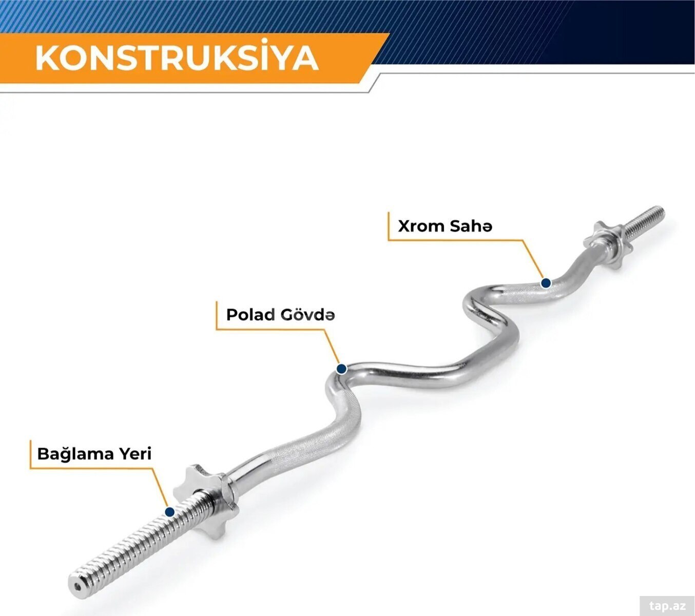 Curl barbell bar f30-ştanq əyri qrifi (10)