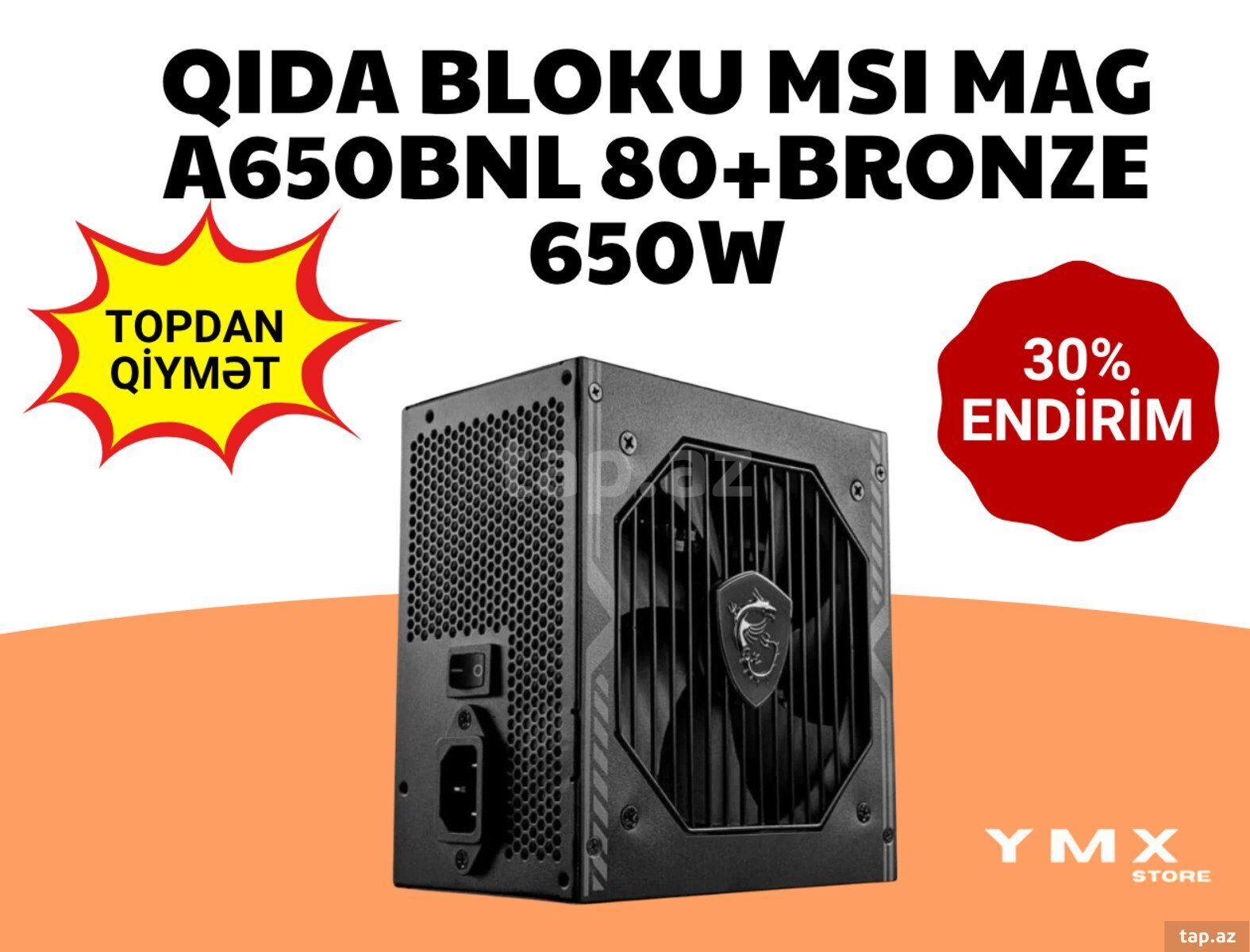 Qida bloku MSI MAG A650BNL 80+BRONZE 650W