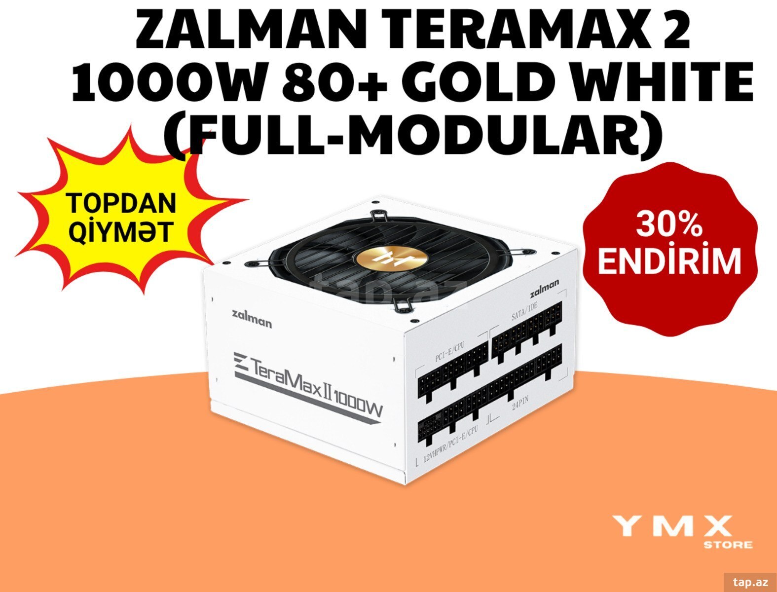 Zalman TeraMax 2 1000W 80+ Gold White (Full-Modular)