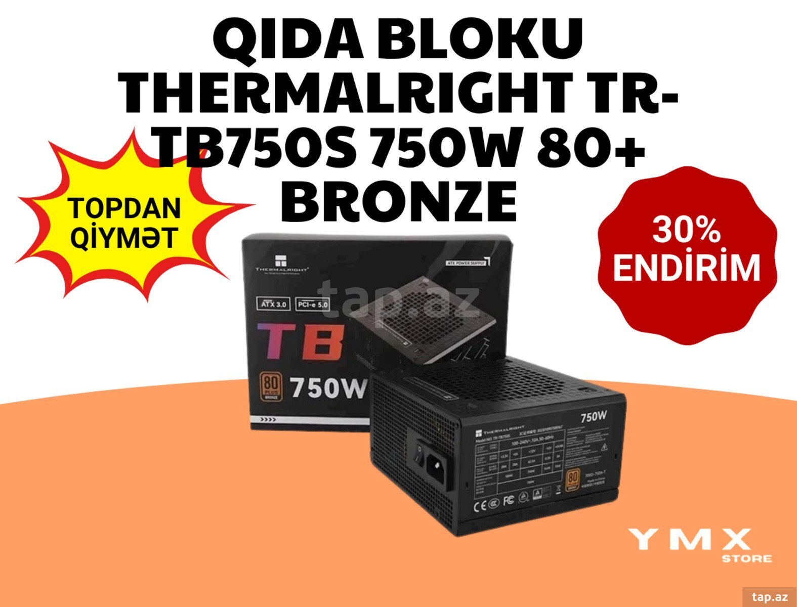 Qida bloku ThermalRight TR-TB750S 750W 80+ Bronze