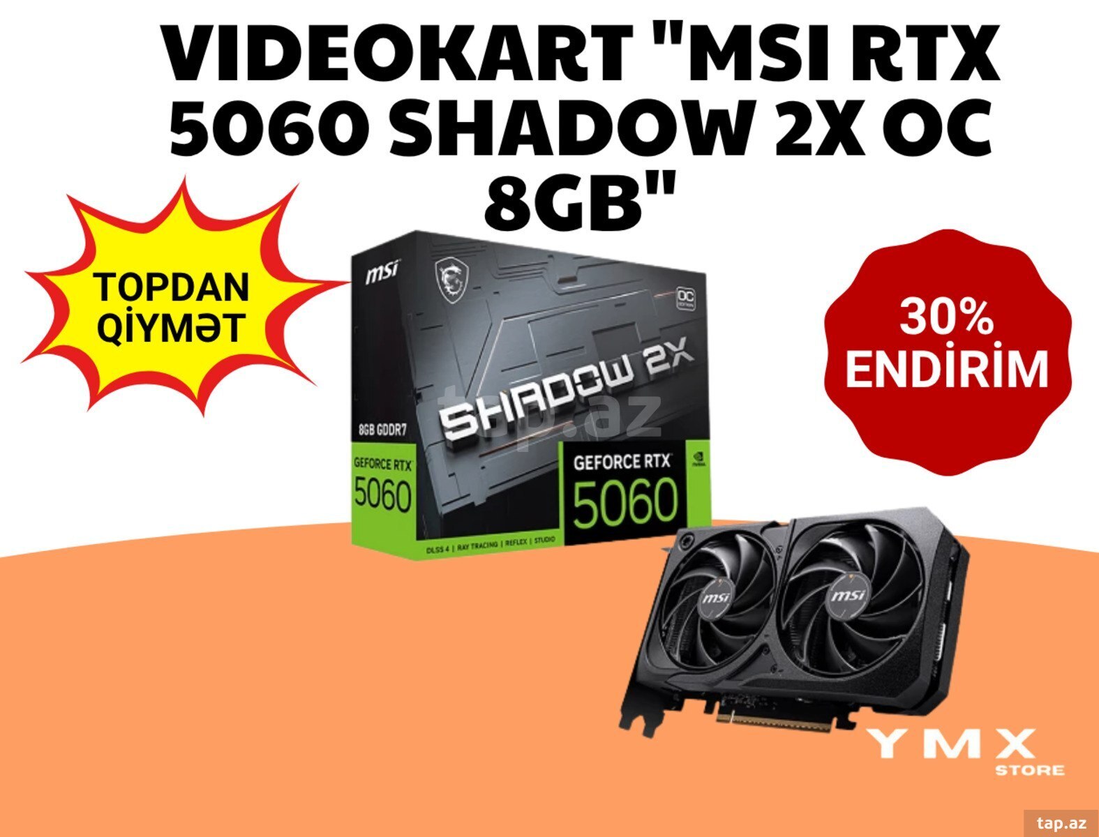 Video kart MSI RTX 5060 Shadow 2X OC 8GB