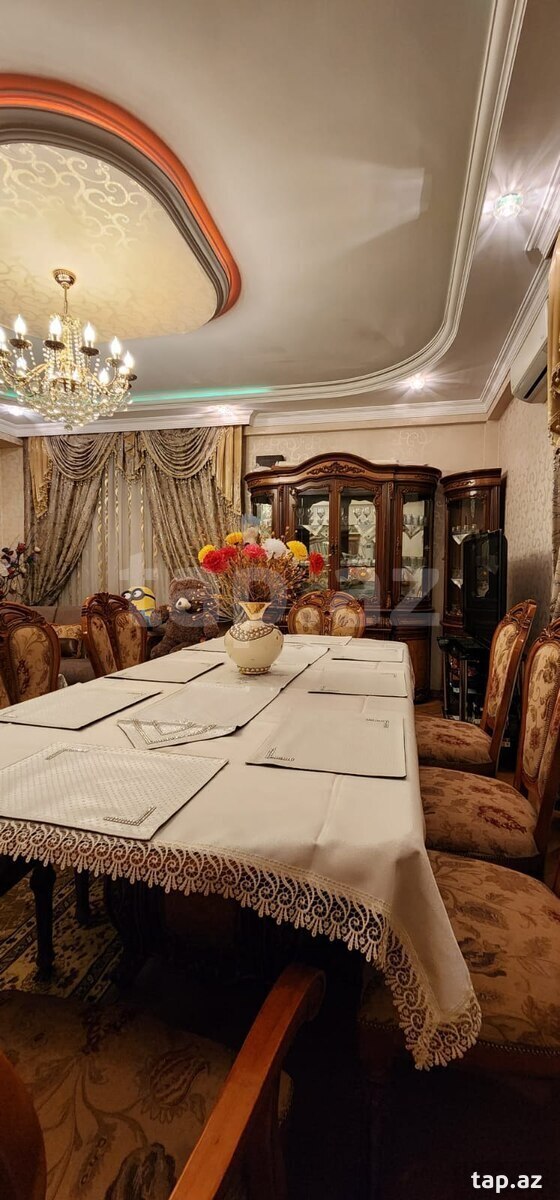 3-otaqlı yeni tikili kirayə verilir, N. Nərimanov m., 124 m²