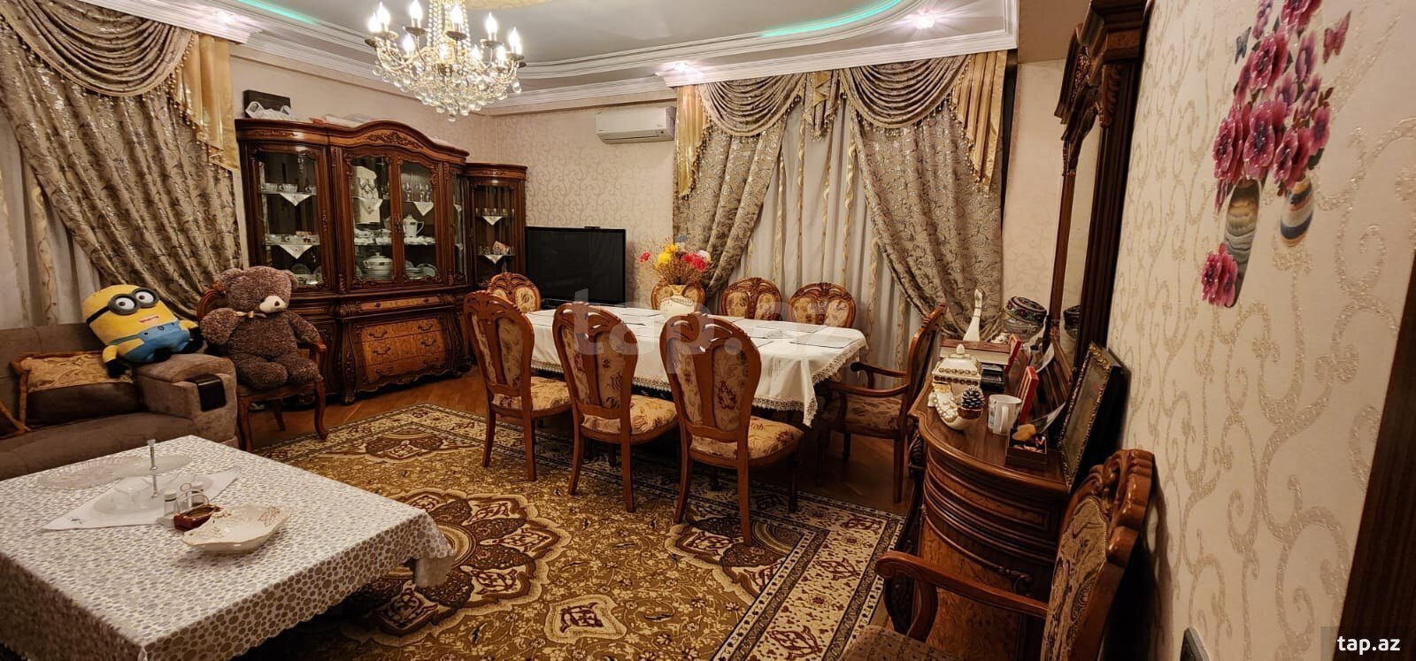 3-otaqlı yeni tikili kirayə verilir, N. Nərimanov m., 124 m²
