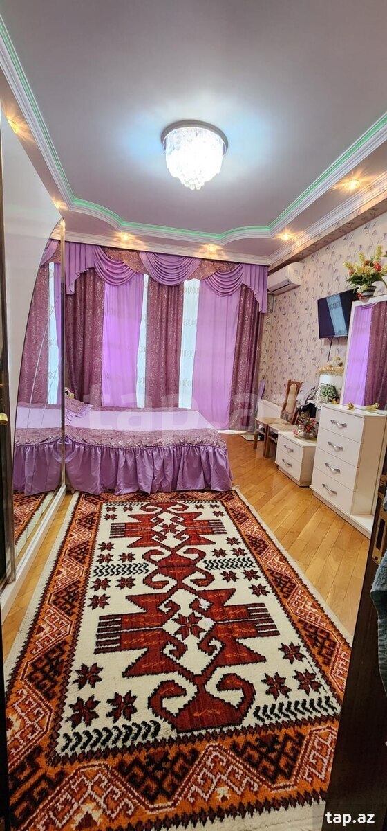 3-otaqlı yeni tikili kirayə verilir, N. Nərimanov m., 124 m²