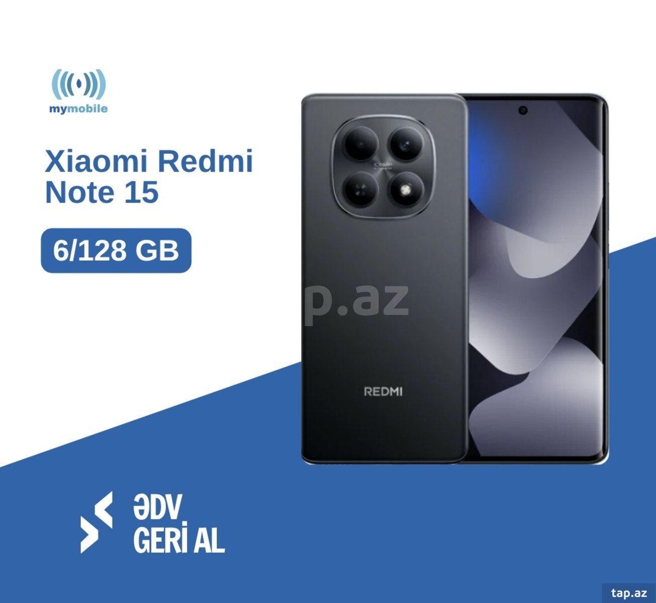 Xiaomi Redmi Note 15 6/128GB Glacier Blue (2)