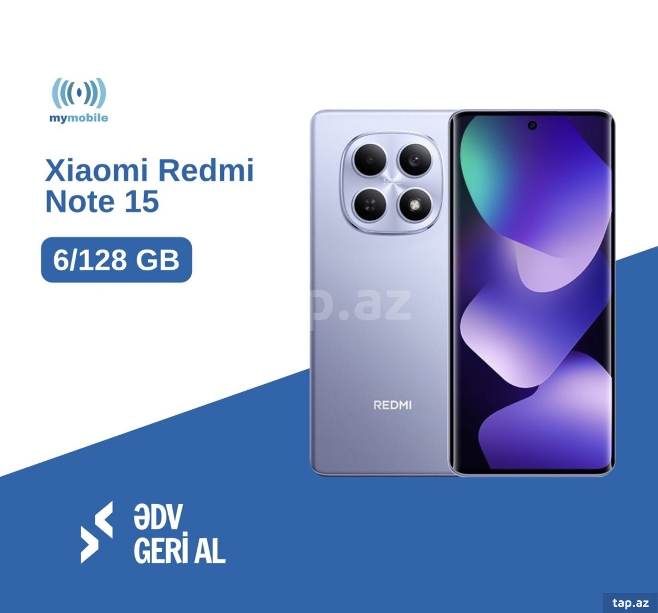 Xiaomi Redmi Note 15 6/128GB Glacier Blue (3)
