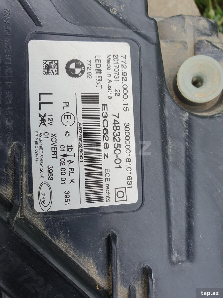 BMW  7 ci seria G11 / G12 sağ lazer farası (6)