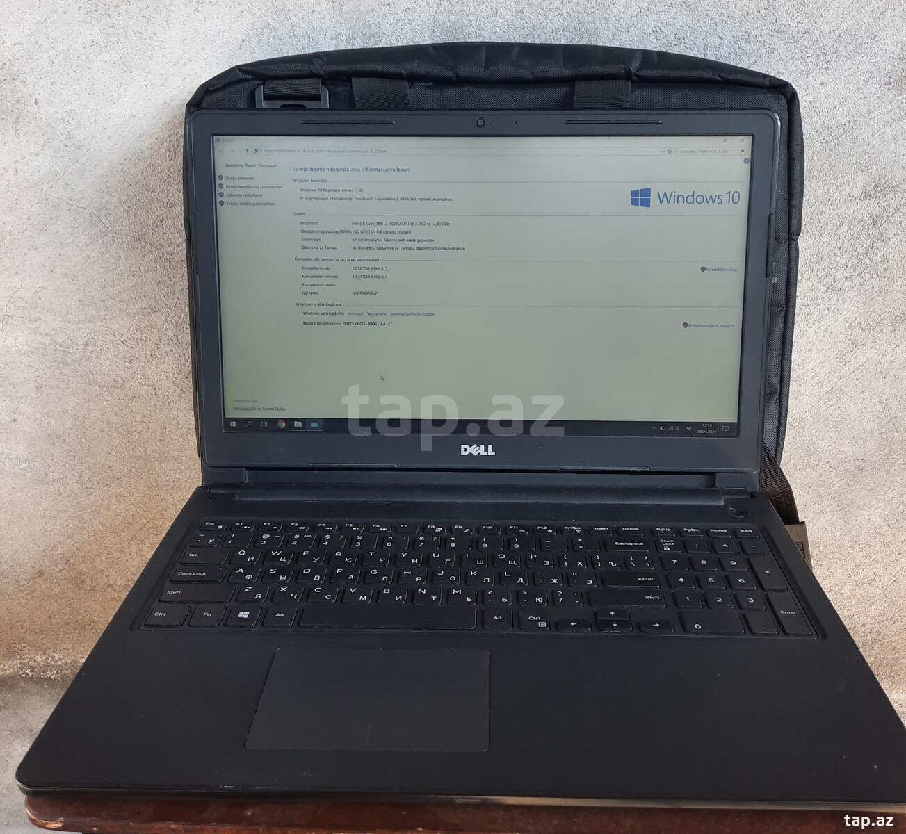 Dell İnspiron 15-3567, Core i3-702U, SSD 256GB, RAM 16GB      (3)