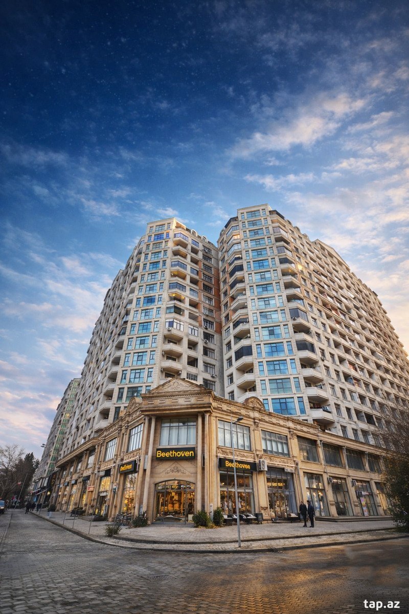 3-otaqlı yeni tikili, Nərimanov r., 137 m²
