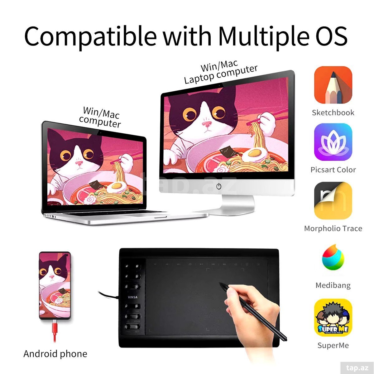 Qrafik planşet VIN1060 10inch (2)