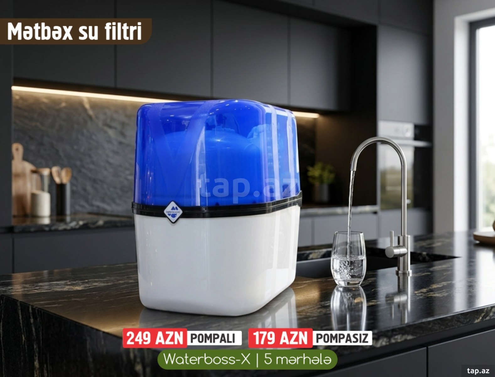 Su filteri "Waterboss X"