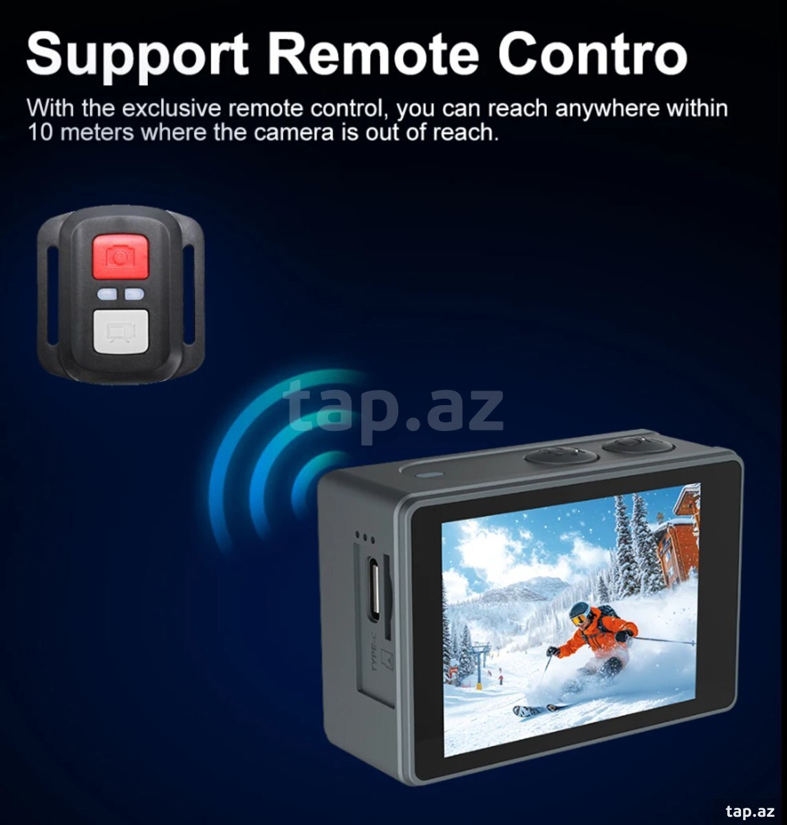 Action kamera 5K Ultra HD Wifi Touchscreen (10)
