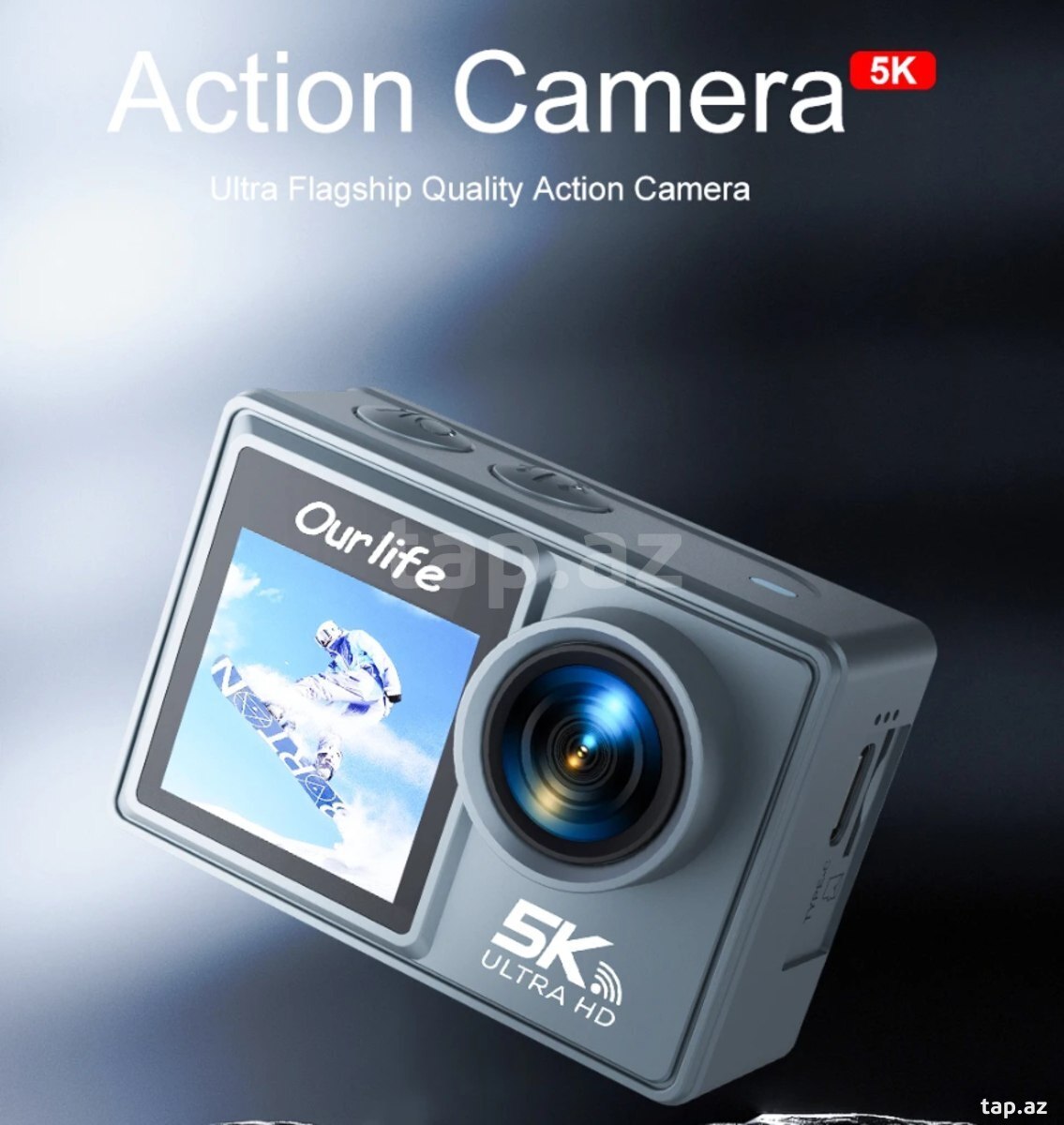 Action kamera 5K Ultra HD Wifi Touchscreen (8)