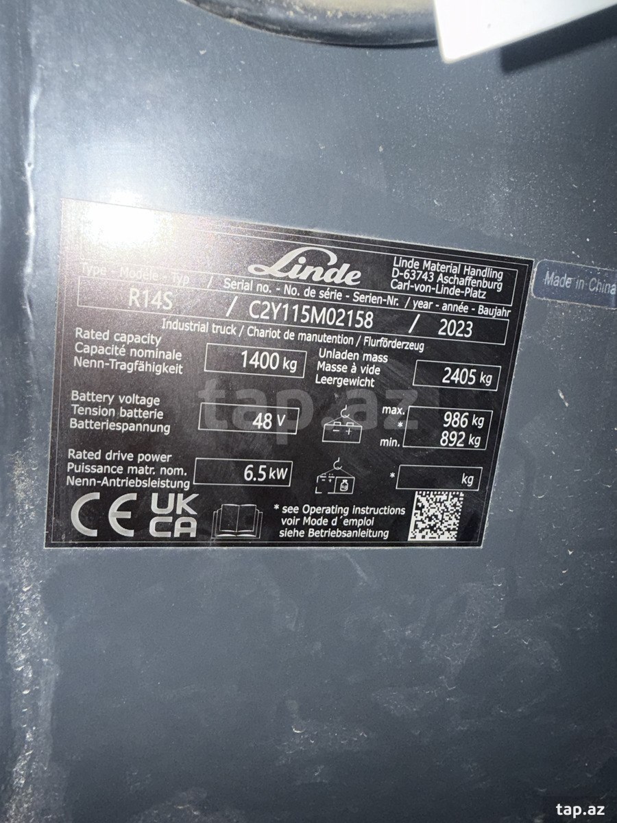 Electrical Reachtruck  LINDE  R14S (2)