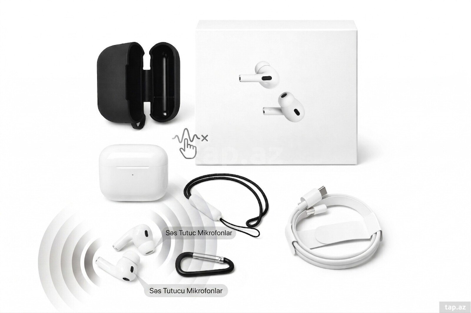  Simsiz qulaqlıqlar "Saiya T50 Black/White" (2)