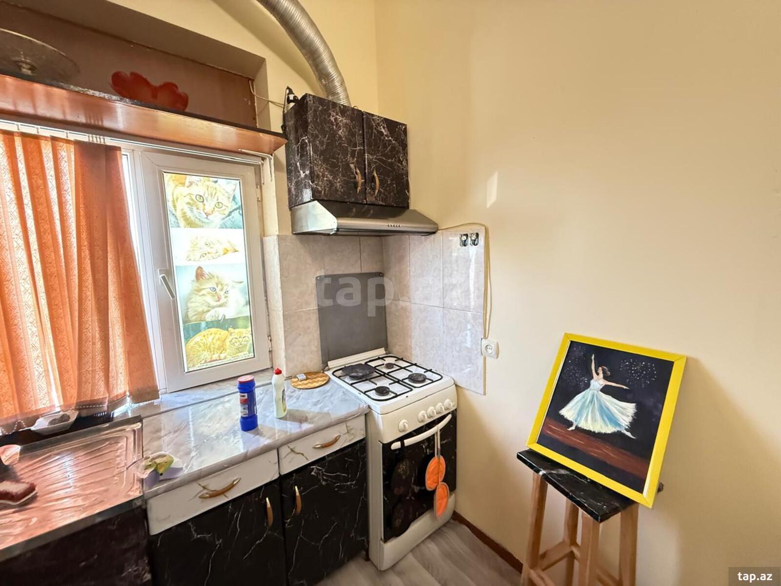2-otaqlı mənzil kirayə verilir, Gəncə pr., 45 m² (6)