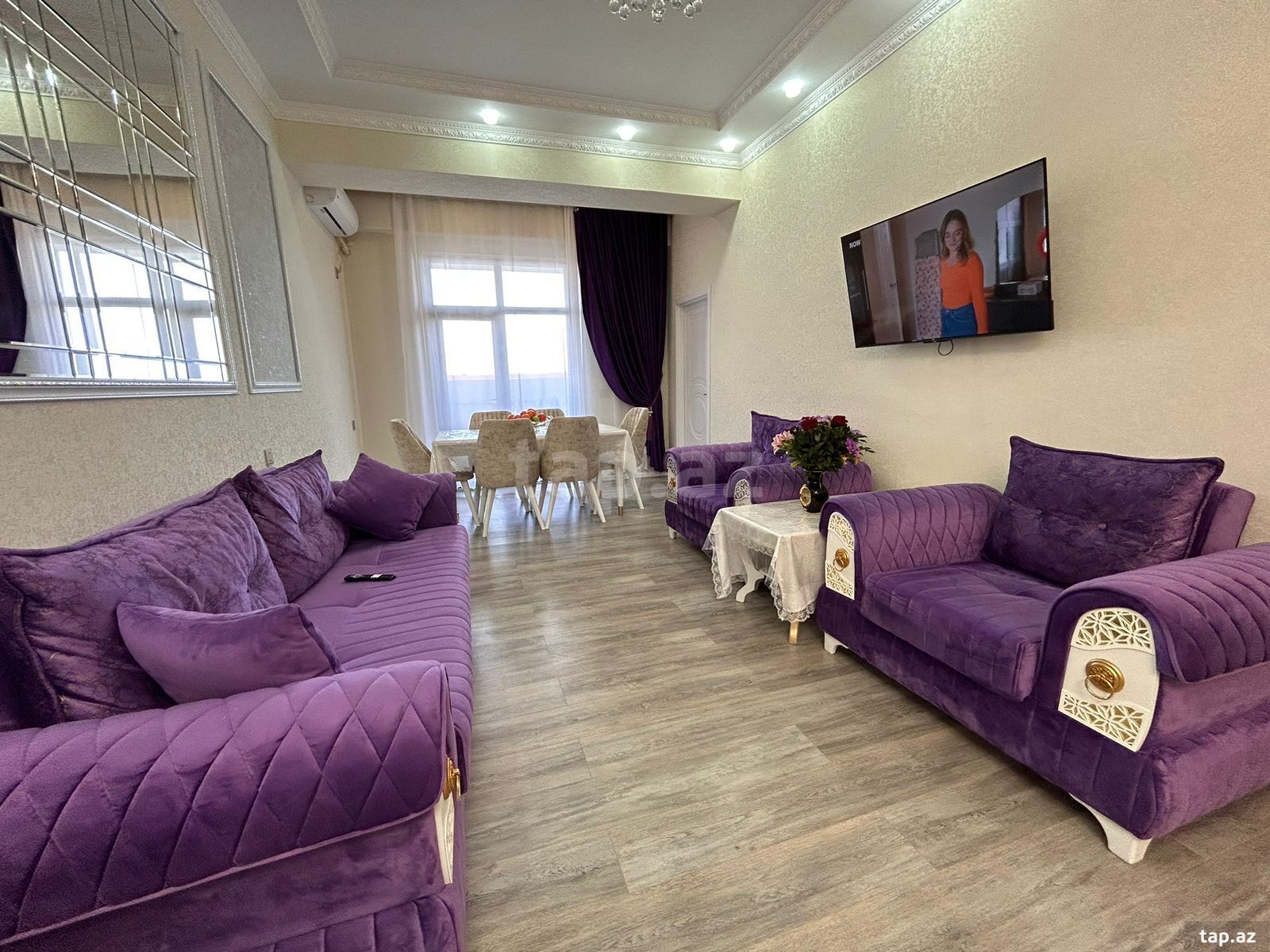 3-otaqlı yeni tikili kirayə verilir, Bayıl qəs., 75 m² (2)