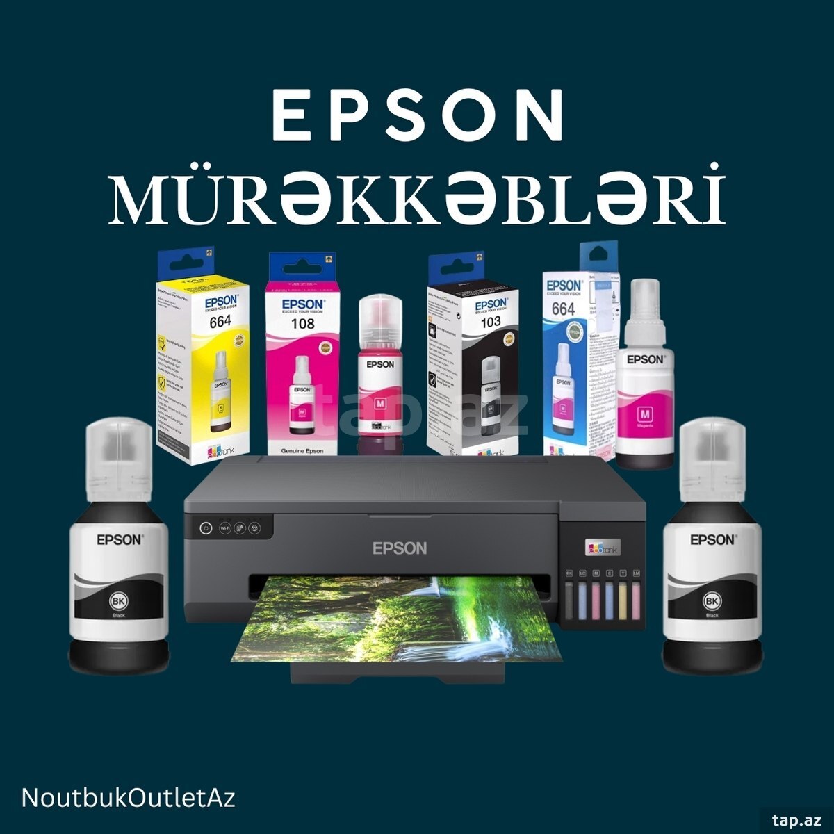 "Epson" printer boyaları kartric