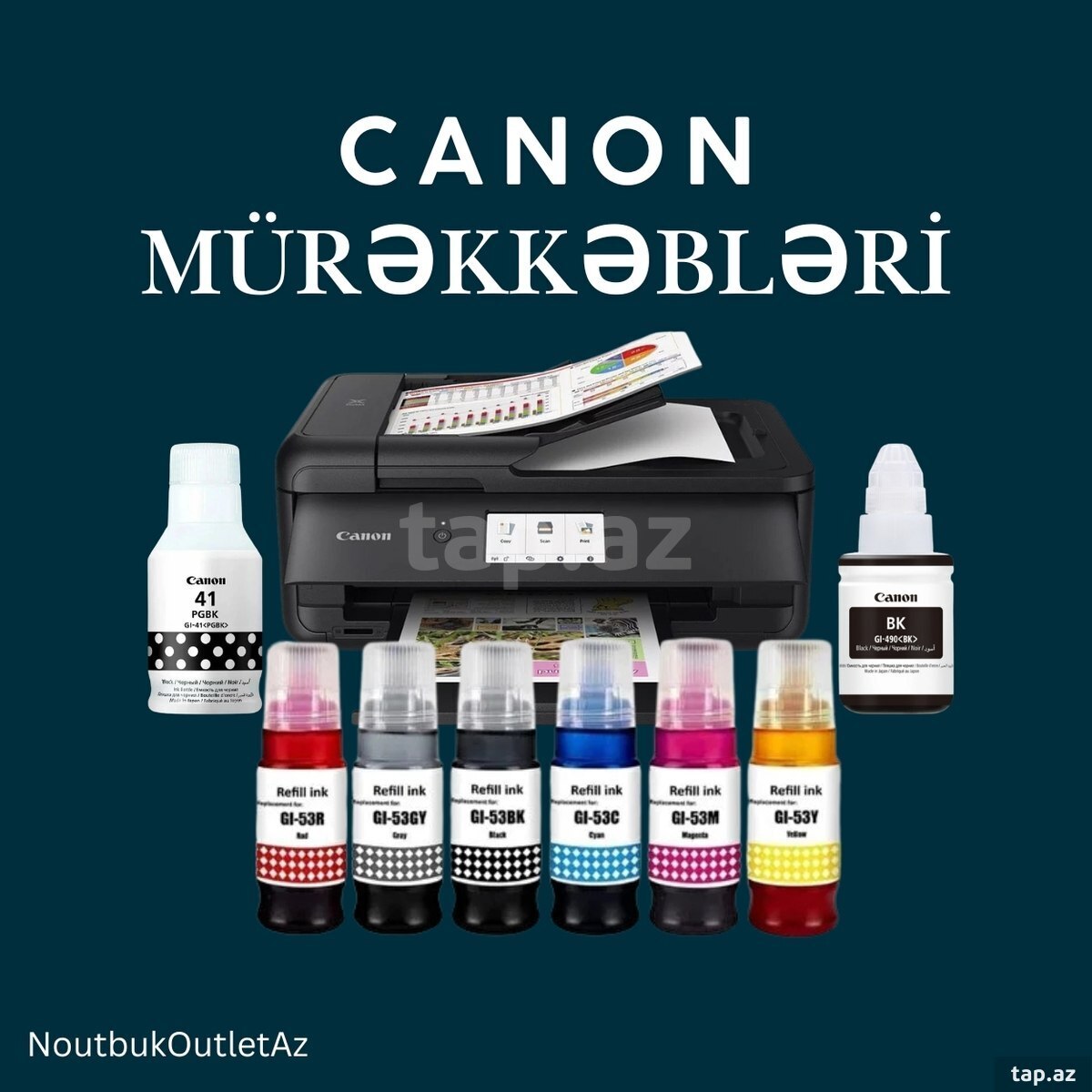 "Canon" printer boyaları
