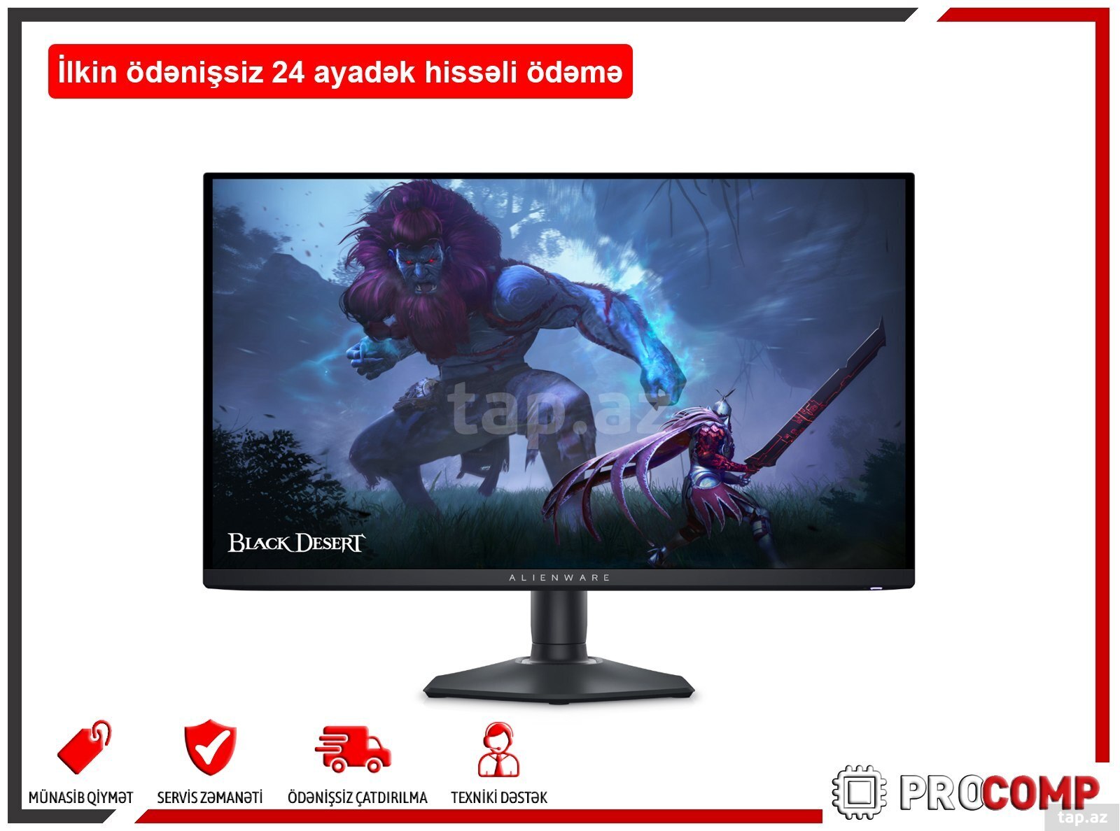 Monitor Dell Alienware 27 QD-OLED - AW2725DF 210-BLHH