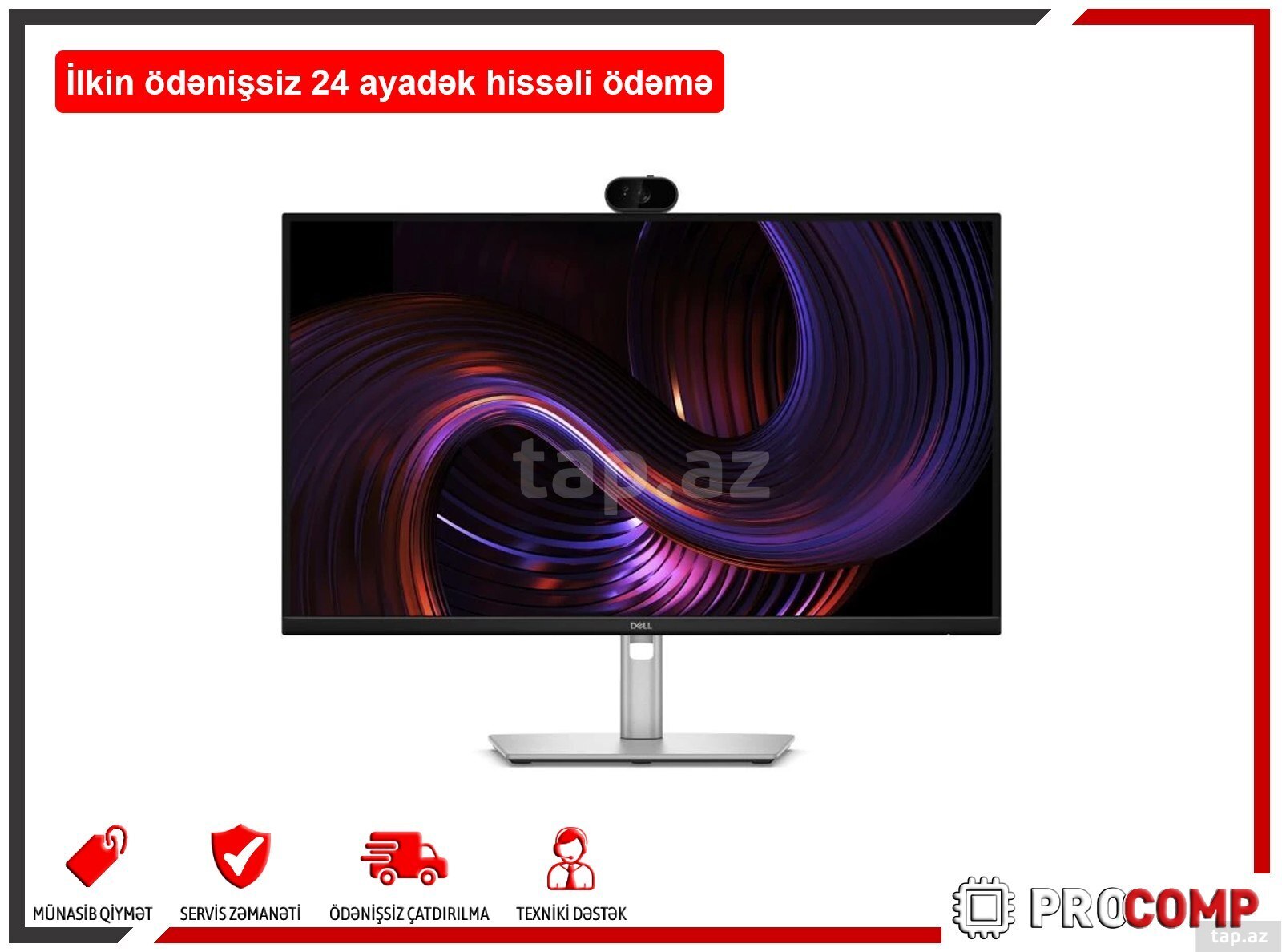 Dell Pro P 27 USB-C Hub Webcam Monitor - P2726DEV 210-BVHV