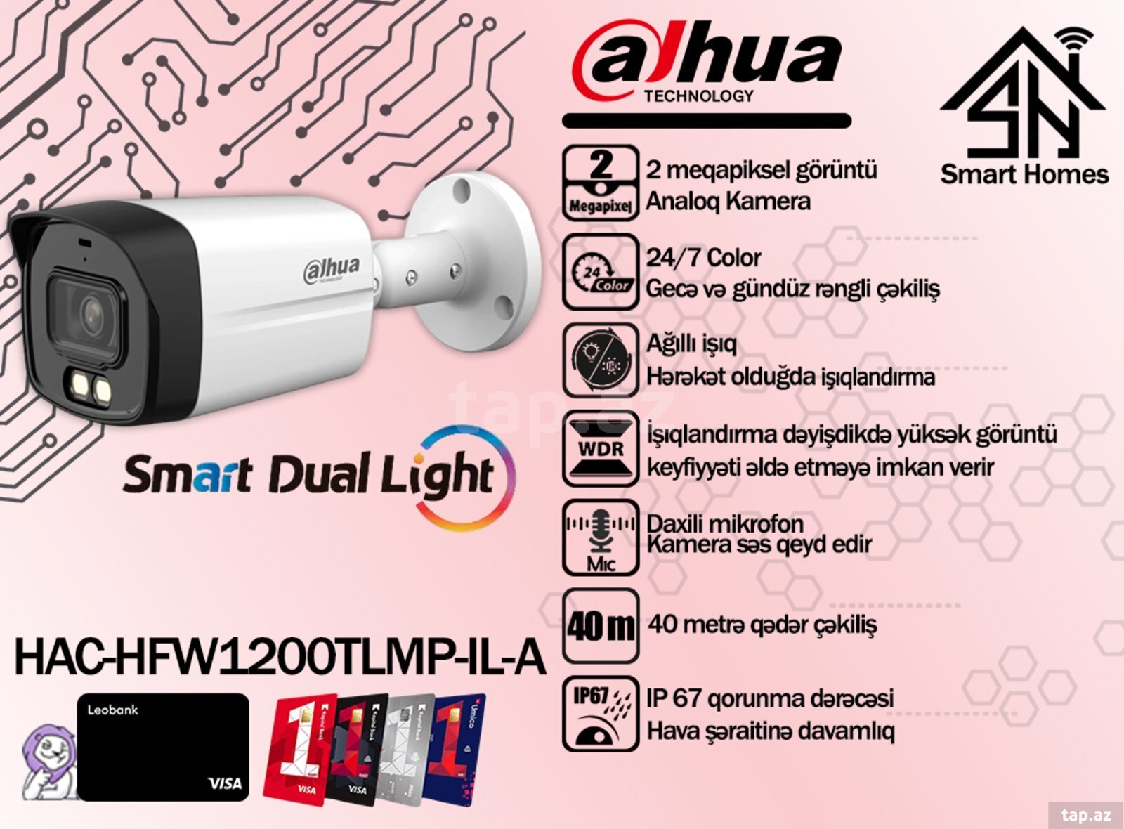 Dahua analoq videomüşahidə kameraları (7)