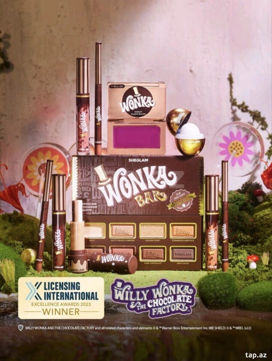 Sheglam Willy Wonka kosmetik dəsti