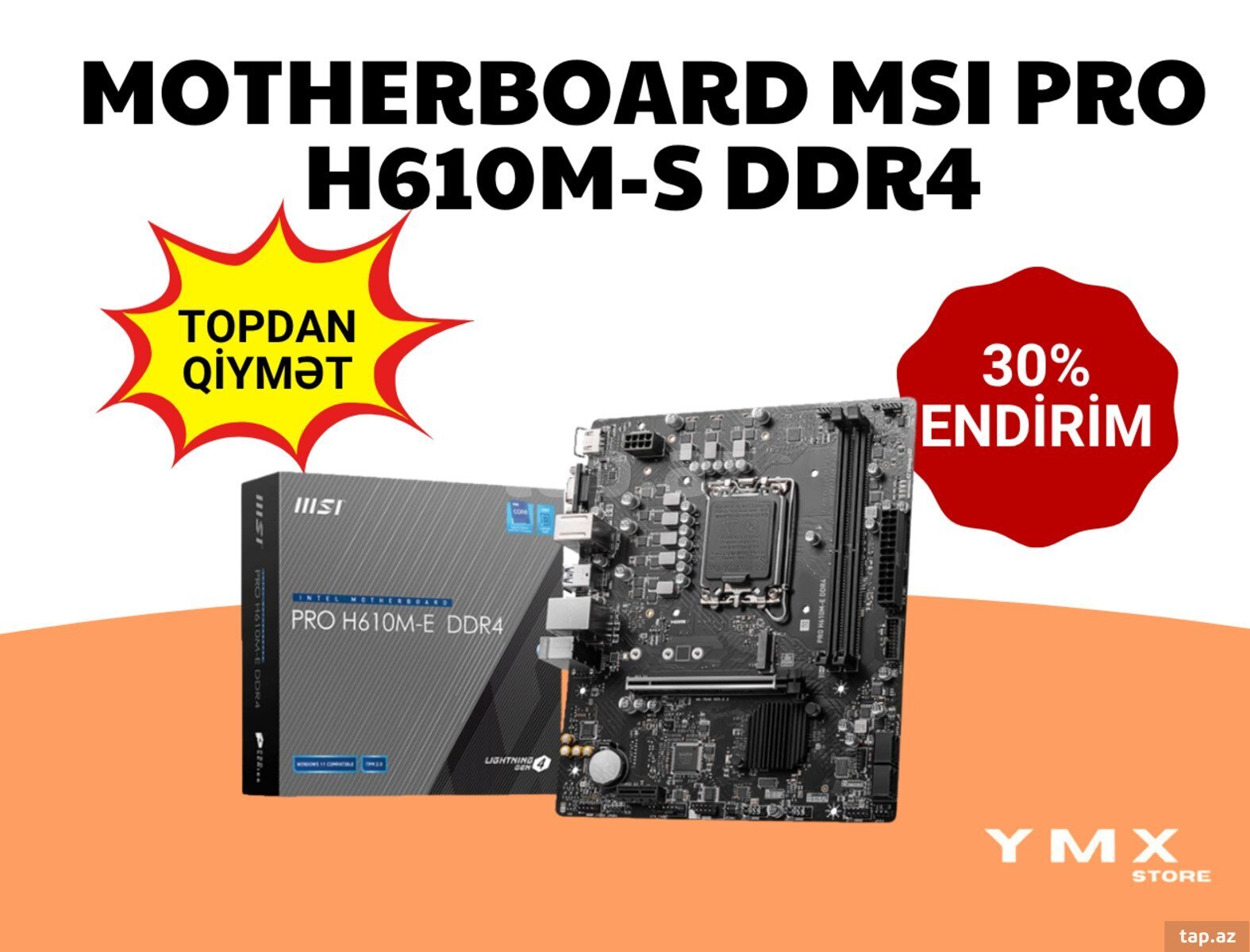 Ana plata "MSI Pro H610M-E DDR5"