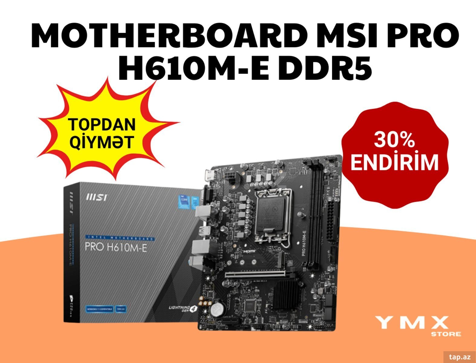 Ana plata MSI Pro H610M-E DDR5