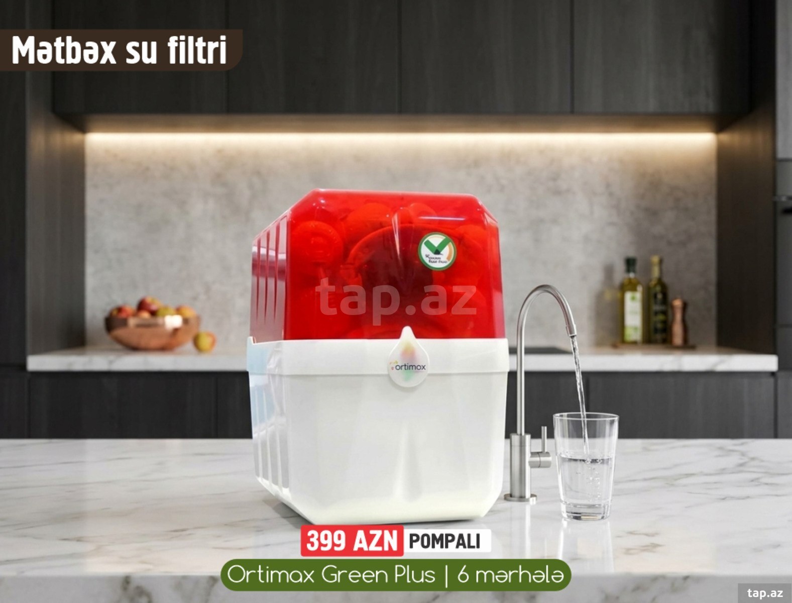 Su filteri "Ortimax Green Plus"