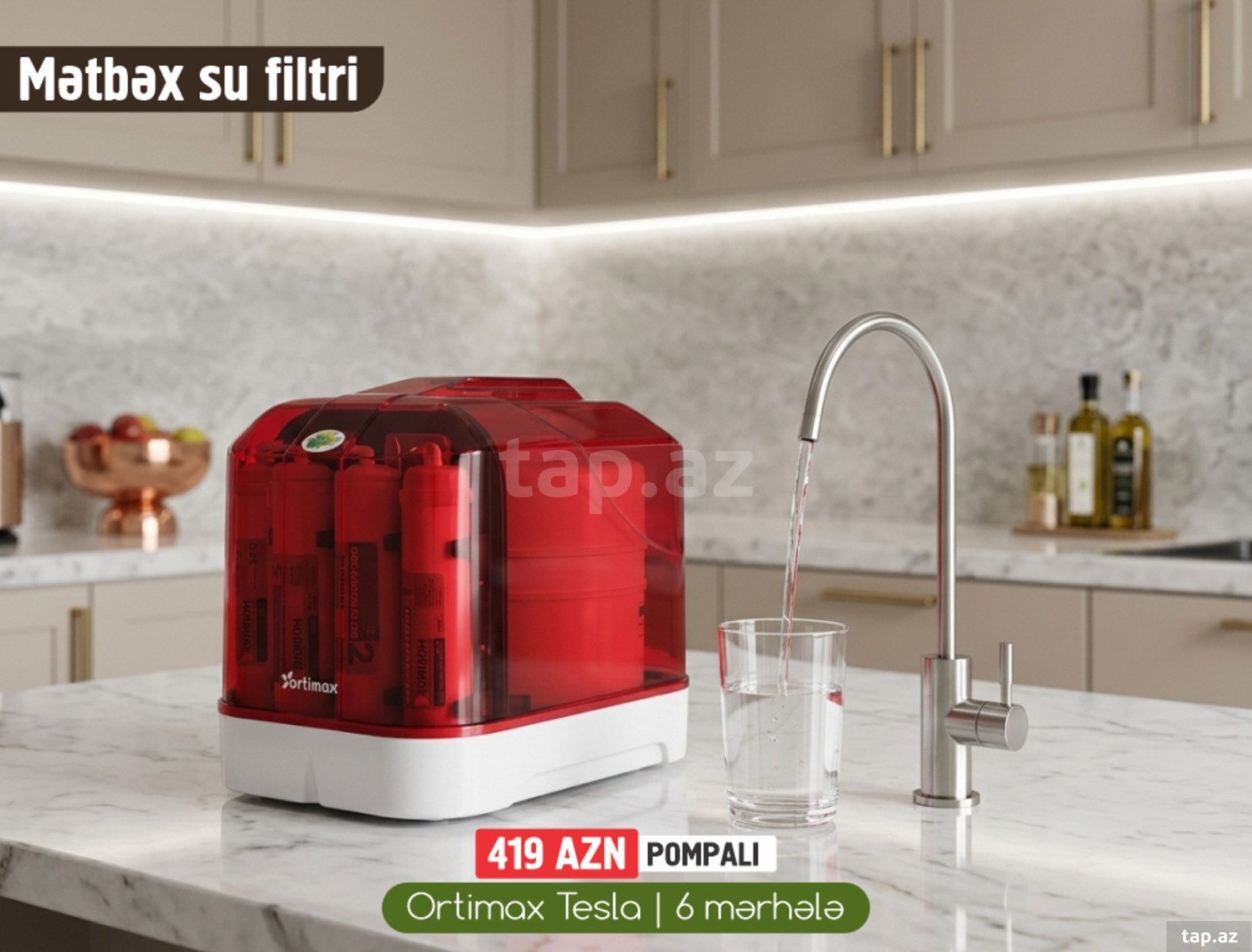 Su filteri "Ortimax Tesla"