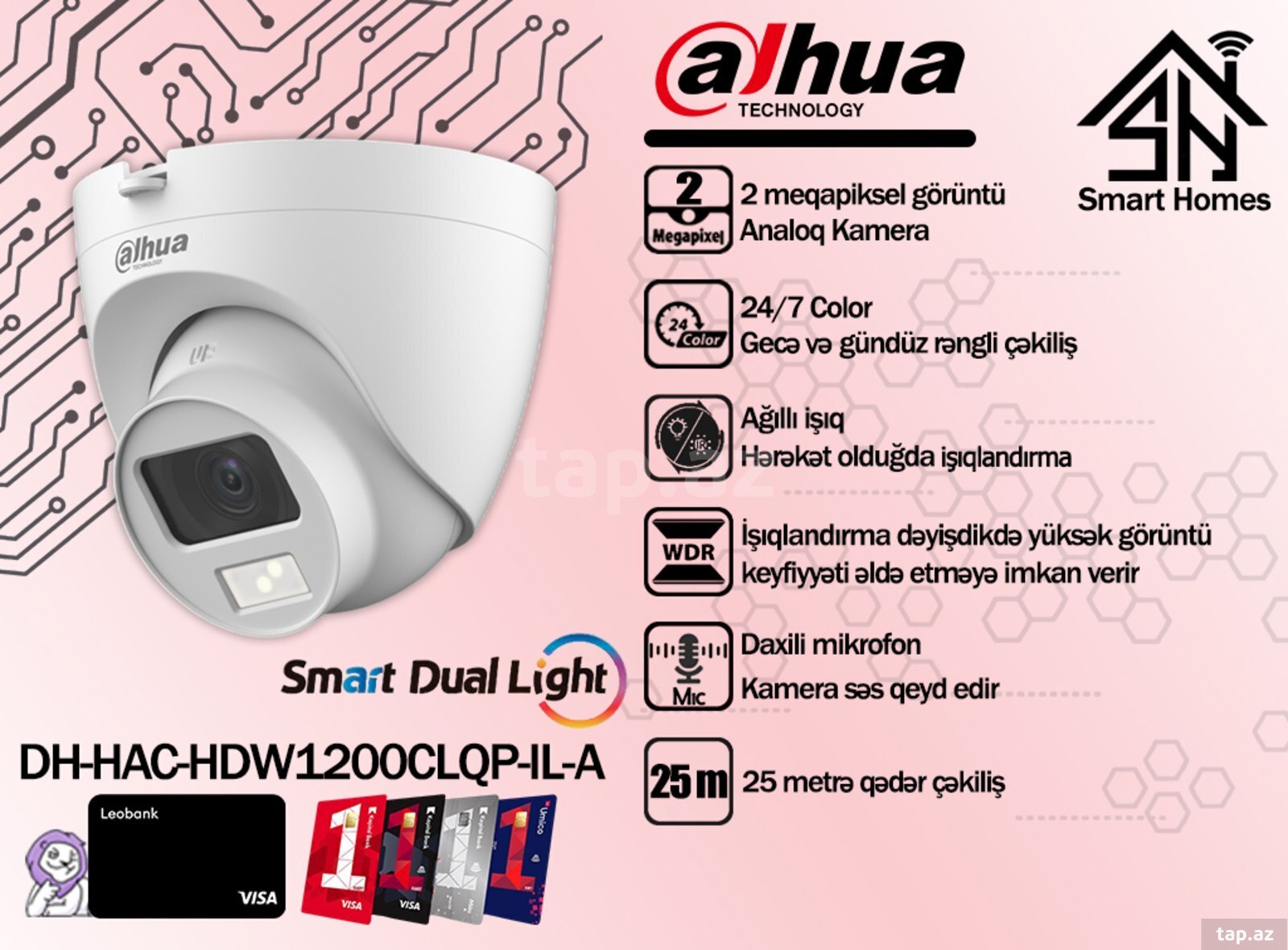 Dahua analoq videomüşahidə kameraları (5)