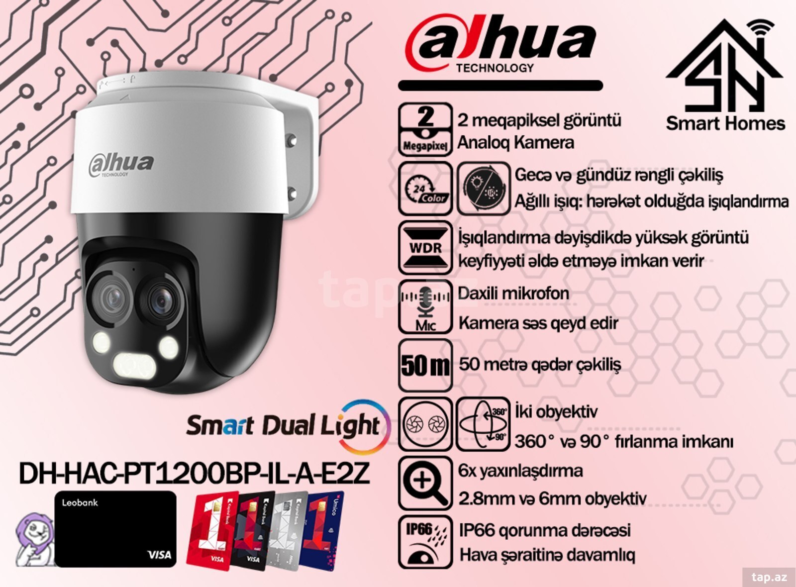 Dahua analoq videomüşahidə kameraları (11)