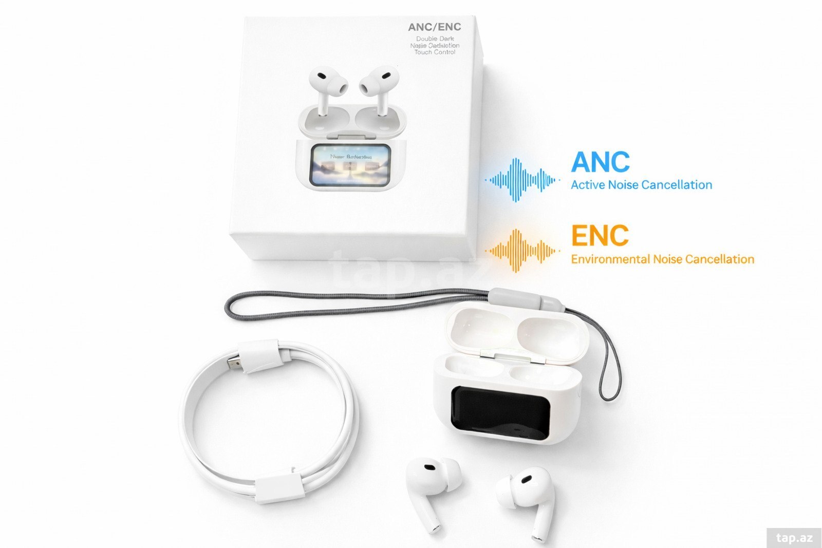 Simsiz qulaqlıq A9 ANC/ENC (2)