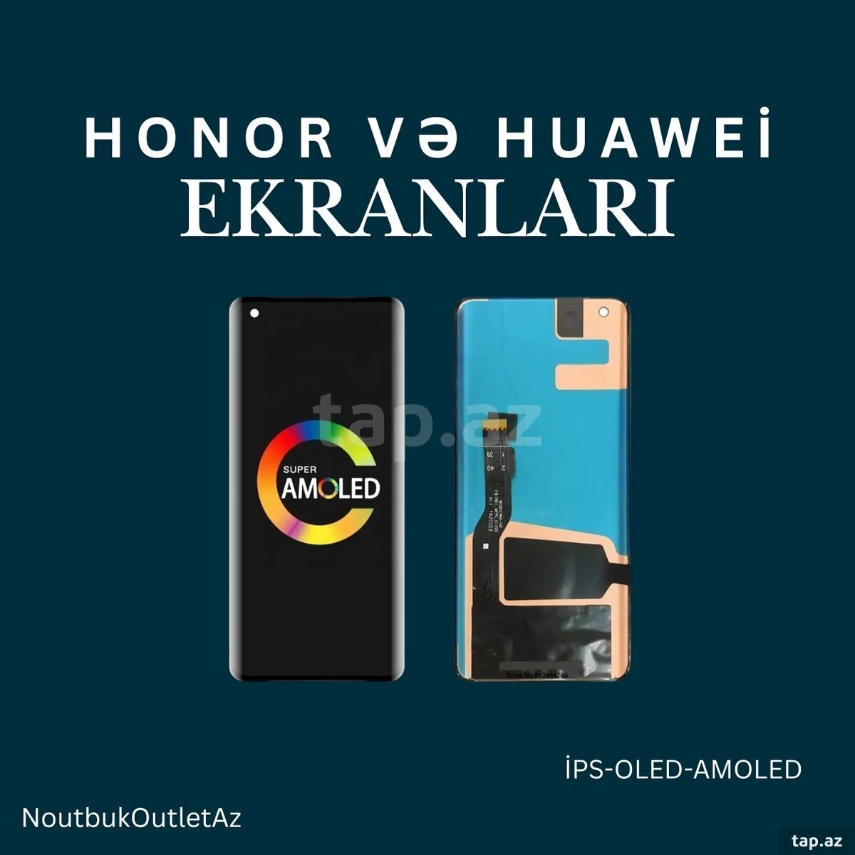 Huawei və Honor telefon ekranları