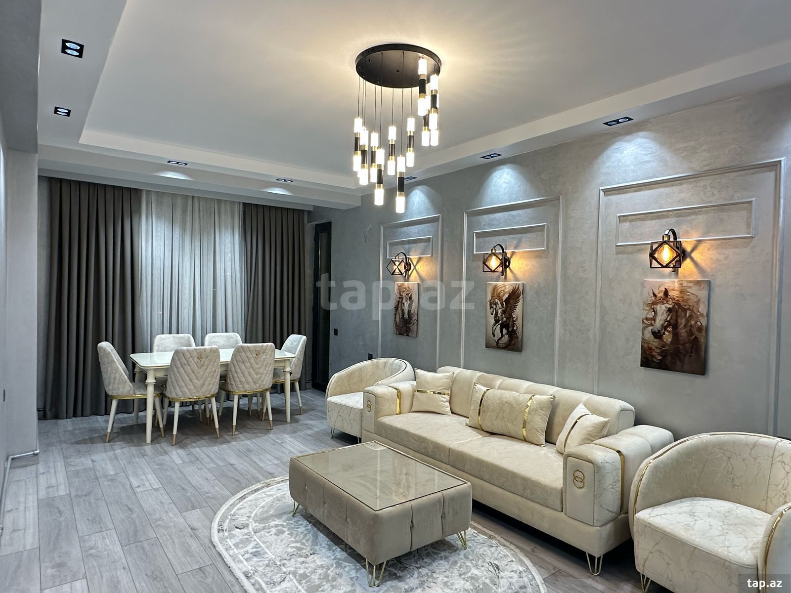 2-otaqlı yeni tikili kirayə verilir, Şah İsmayıl Xətai m., 80 m²