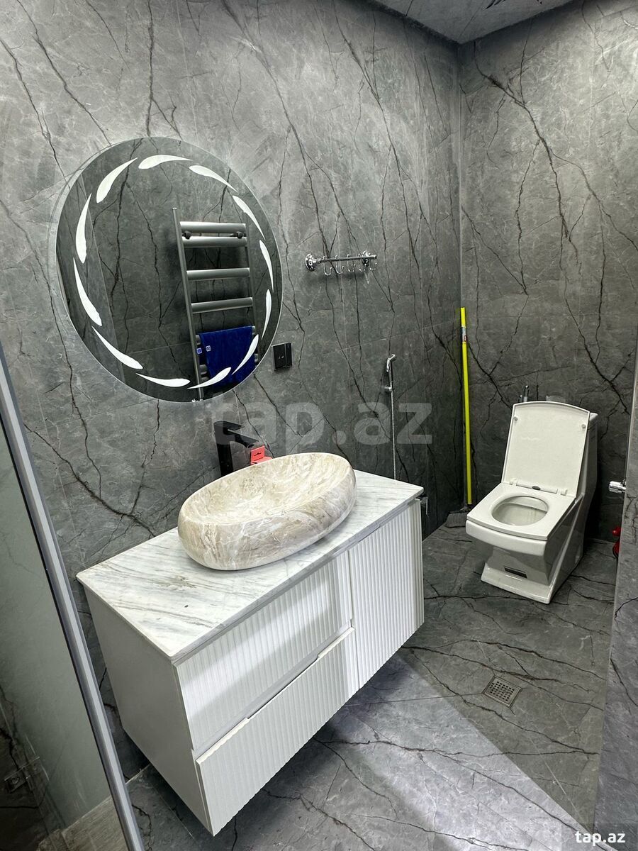 2-otaqlı yeni tikili kirayə verilir, Şah İsmayıl Xətai m., 80 m² (15)