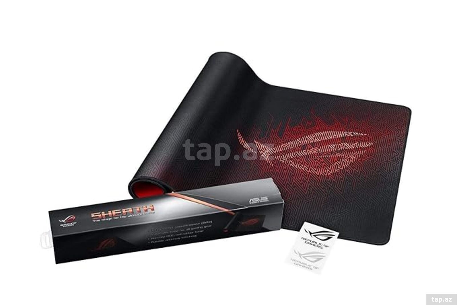 Mouspad ASUS Mouse Pad ROG Sheath XXL  black red