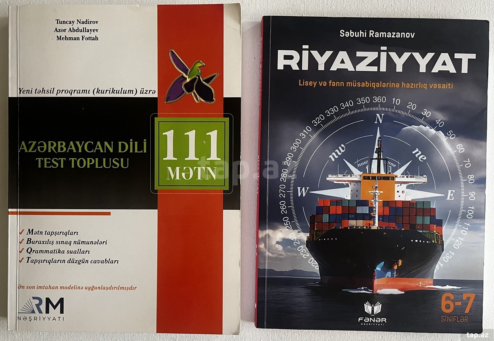 Azərbaycan dili test toplusu 111 mətn, Riyaziyyat vəsaiti