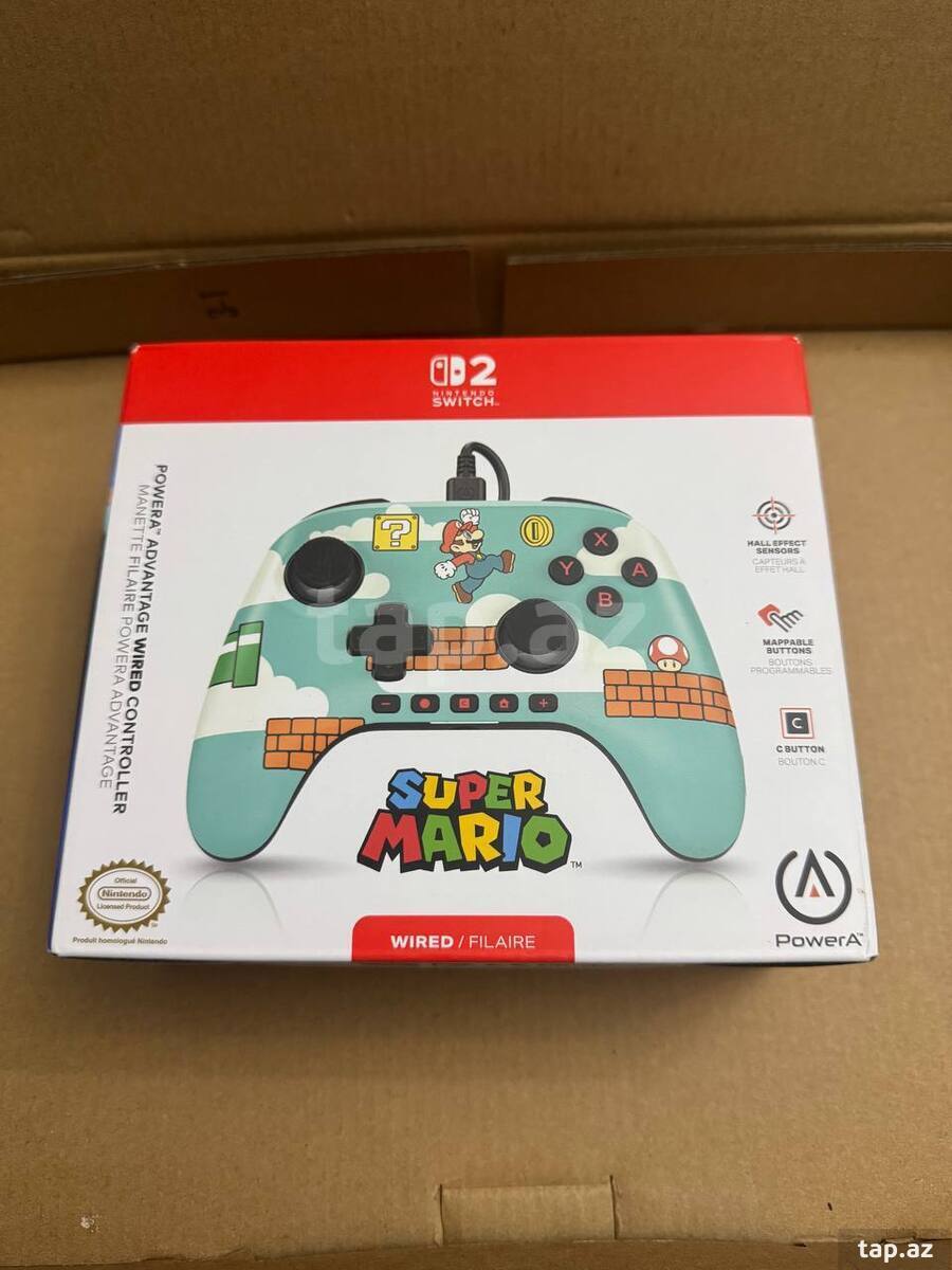Mario Time PowerA Advantage Wired Controller Nintendo Switch 2