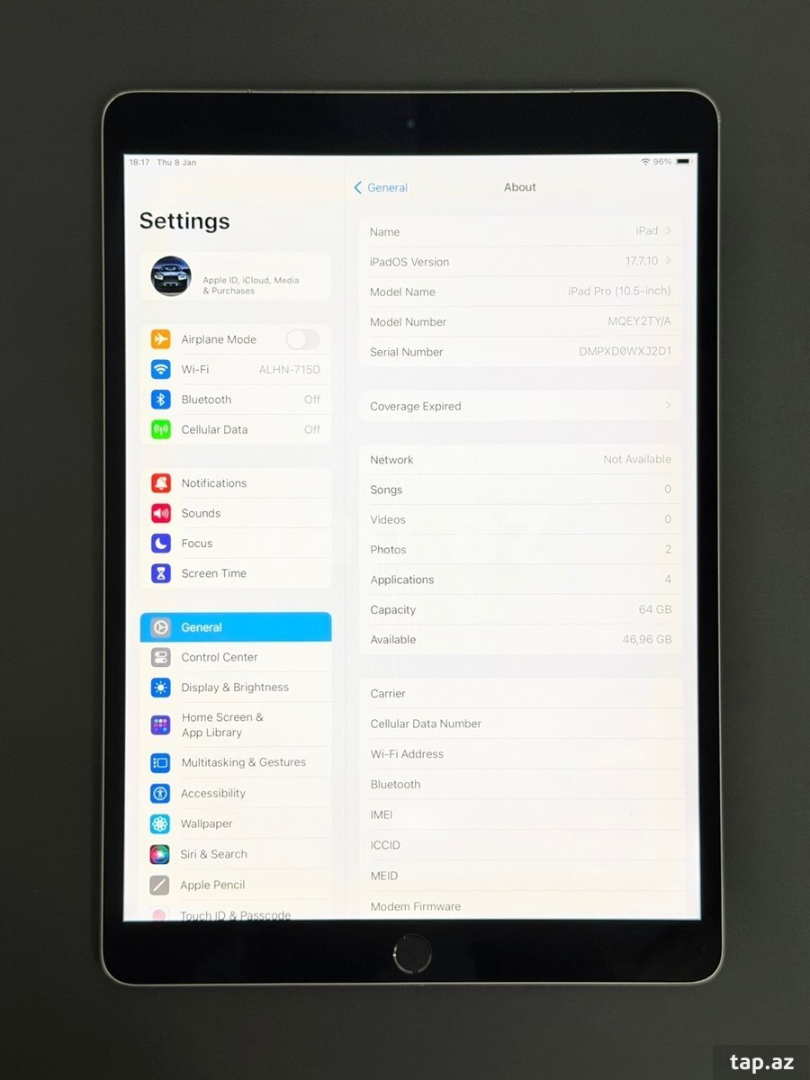 Apple iPad Pro 10.5 (2017) Space Grey 64GB/4GB (4)