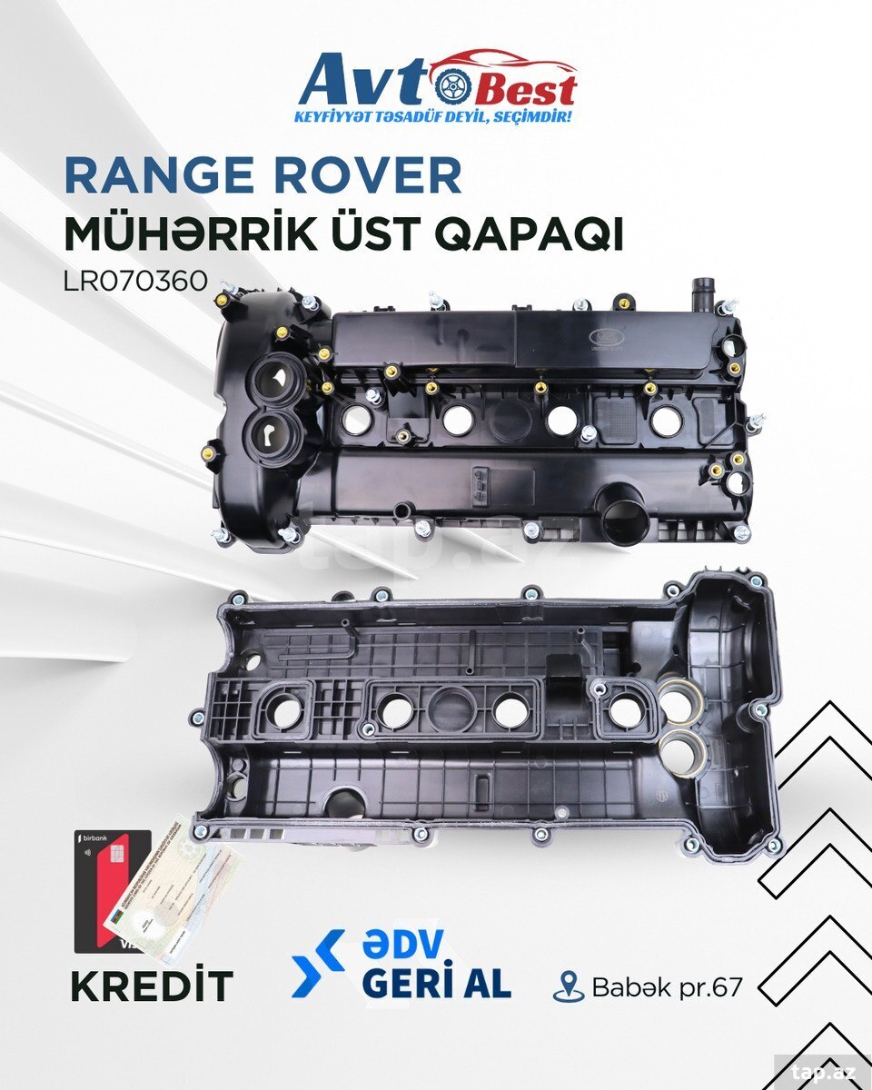 "Land Rover Evoque" mühərrikin üst qapağı