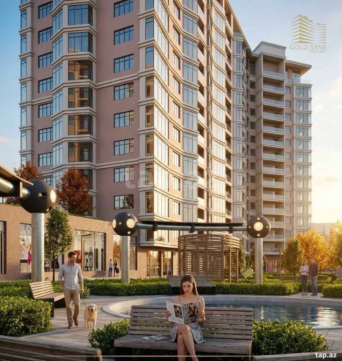 3-otaqlı yeni tikili, Səməd Vurğun küç., 133 m²