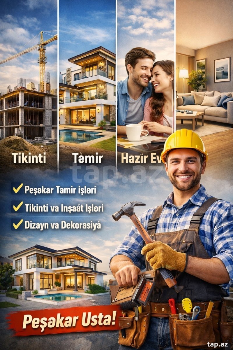Peşəkar təmir və tikinti xidmətləri