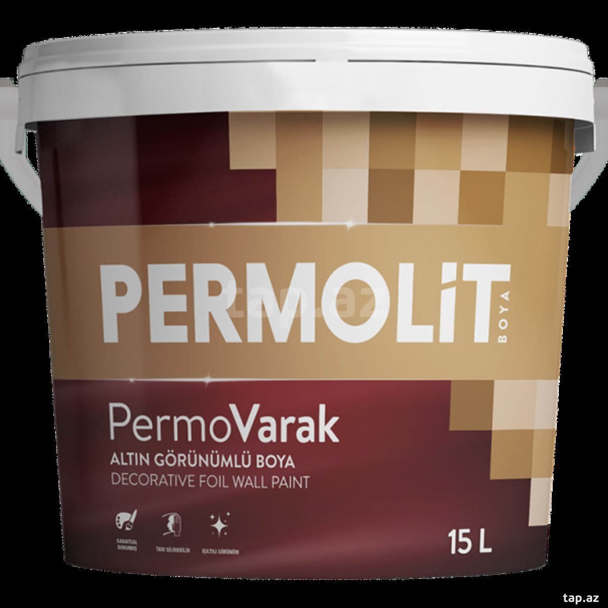 Permovarak qızılı görünüşlü boya 0.75 L — 1