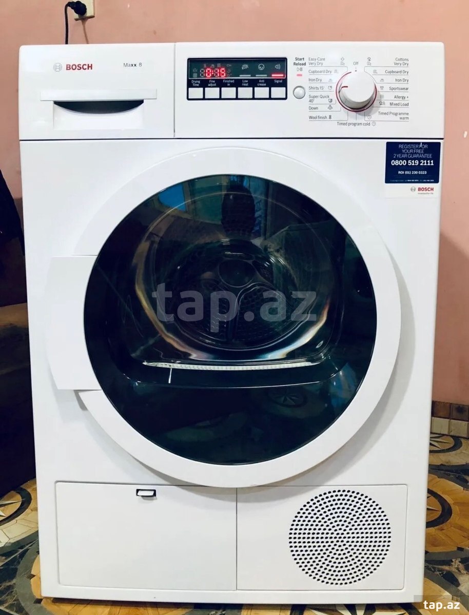 Paltarqurudan maşın Bosch 10 kq 