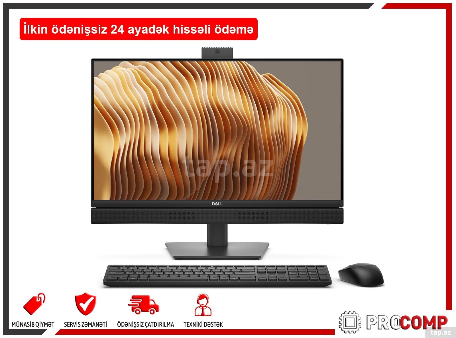 Monoblok Dell Pro 24 All-in-One (65W) QC24250 